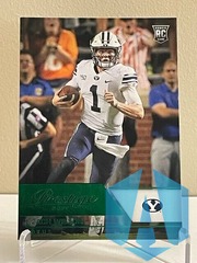 2021 Panini Chronicles Draft Picks Zach Wilson #82 Prestige Green RC